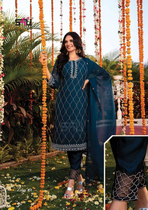 S4u Zoya New Exclusive Wear Georgette Kurti Pant With Dupatta Readymade Collection